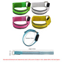 LED Reflective Light Armband Safety Belt Night Running Wristbands (White) Newly