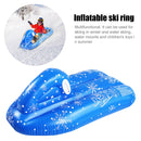 120cm Cute Thickened PVC Inflatable Snow Ski Circle with Handle for Adults