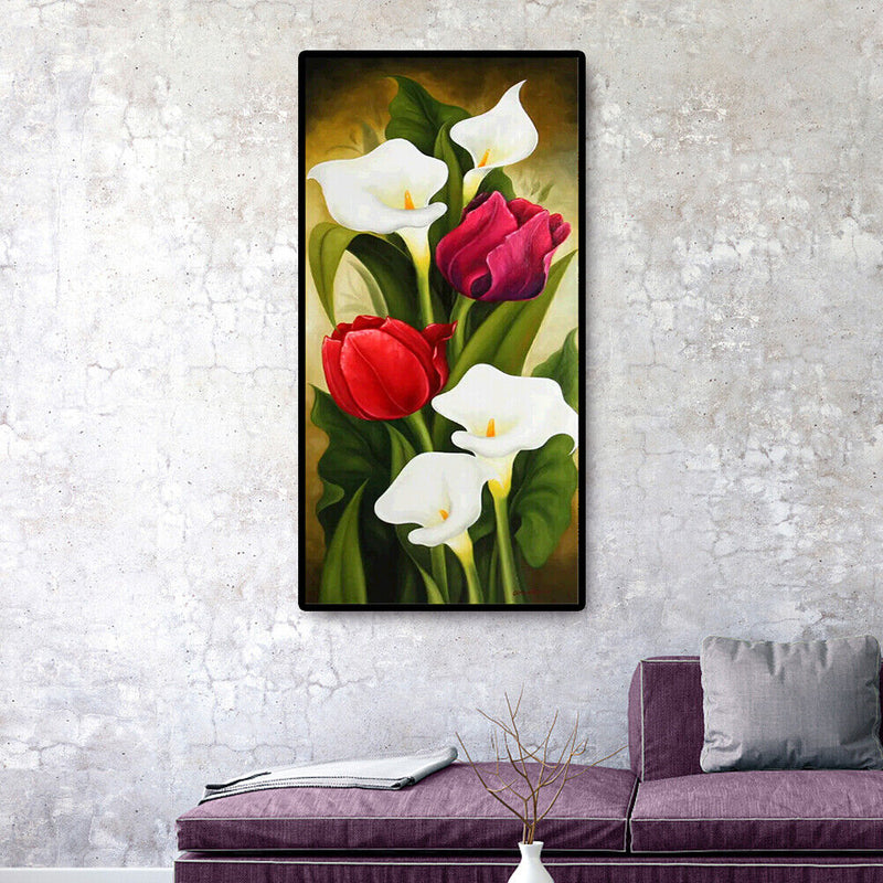 Flower 5D Full Drill Diamond Rhinestone Picture Wall Art DIY Kids Crafts Gi