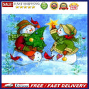 (DF4190) 5D DIY Full Drill Diamond Painting Snowman Cross Stitch Mosaic Kits (W1