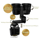 360° Rotating & Adjustable Car Cup Holder Expander Base 6563 Convenient F4B2