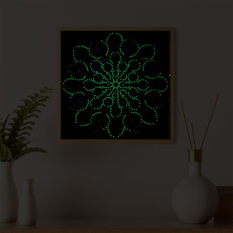 5D Part Special Shaped Drill Luminous Diamond Painting Mandala Art (GT107) Newly