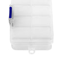 10 Slots Portabel Plastic Fishing Lure Hook Tackle Box Tool Storage Case
