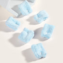 6pcs DIY Hair Curlers Flexible Silk Roller Styling Set without Heat (Blue) Newly