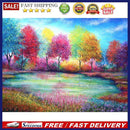 Diamond Painting 5D DIY Colorful Tree Full Round Drill Abstract Home Decora