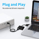 3"" 1 VGA to HDMI Compatible Adapter+3.5mm Audio Jack+VGA Converter Splitter