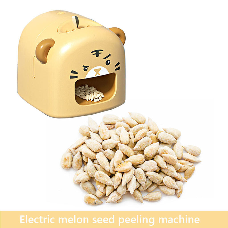 Automatic Sunflower Melon Seed Peeling Machine Lazy Electric Tools (Yellow)