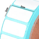 Waterproof Adhesive Thermal Paper Label Blank Print Stickers (2000pcs/Roll)