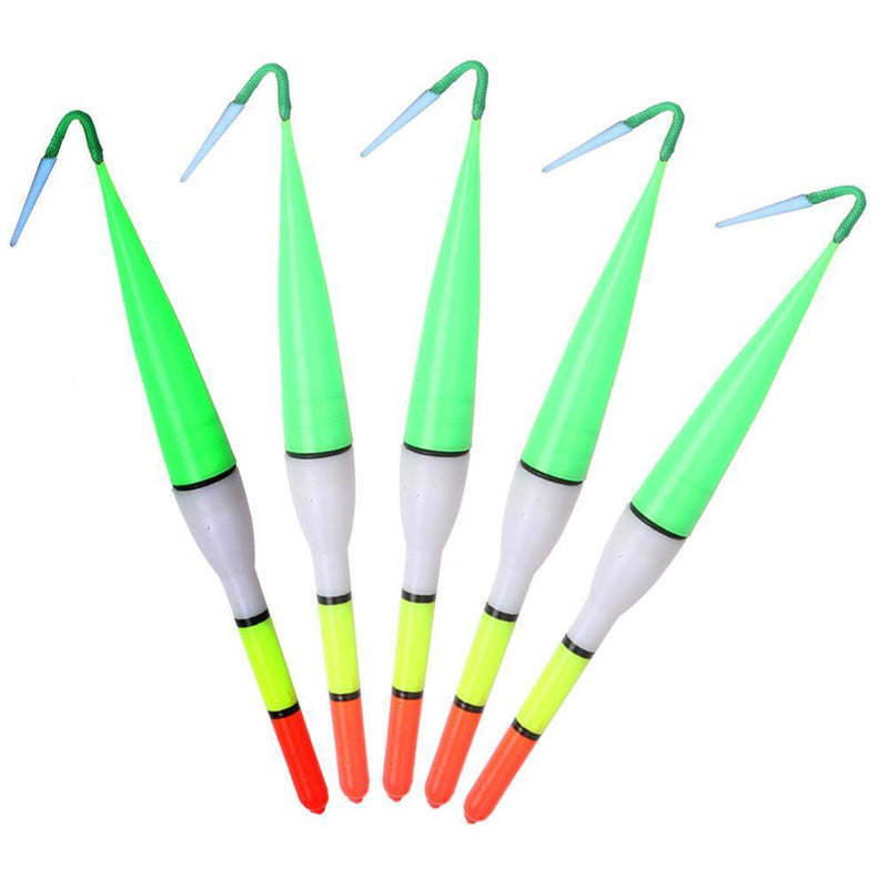 5pcs Illuminant Fishing Cork Plastic Floater LED Light Flashing Buoy Newly