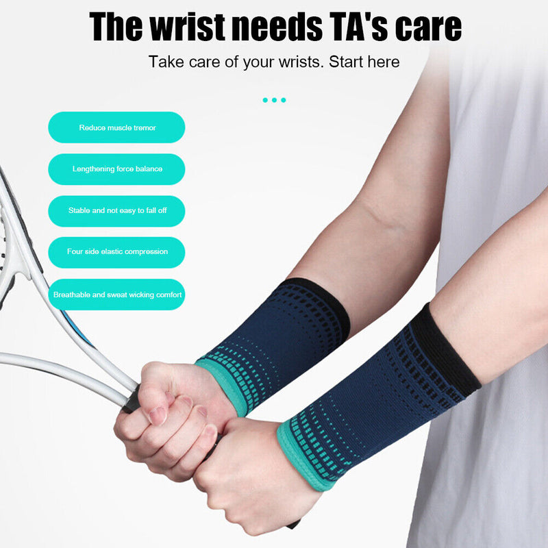 Knitted Sports Compression Wrist Guard Protective Wrap Brace Wrist Support Ba