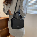 Women Mini Square Bag Top-handle Handbags PU Leather Shoulder Messenger Totes