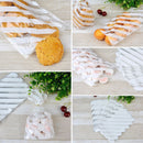 White Candy Gift Party Cookie Package Bake Wrapping Cellophane Bag Dot Stripe