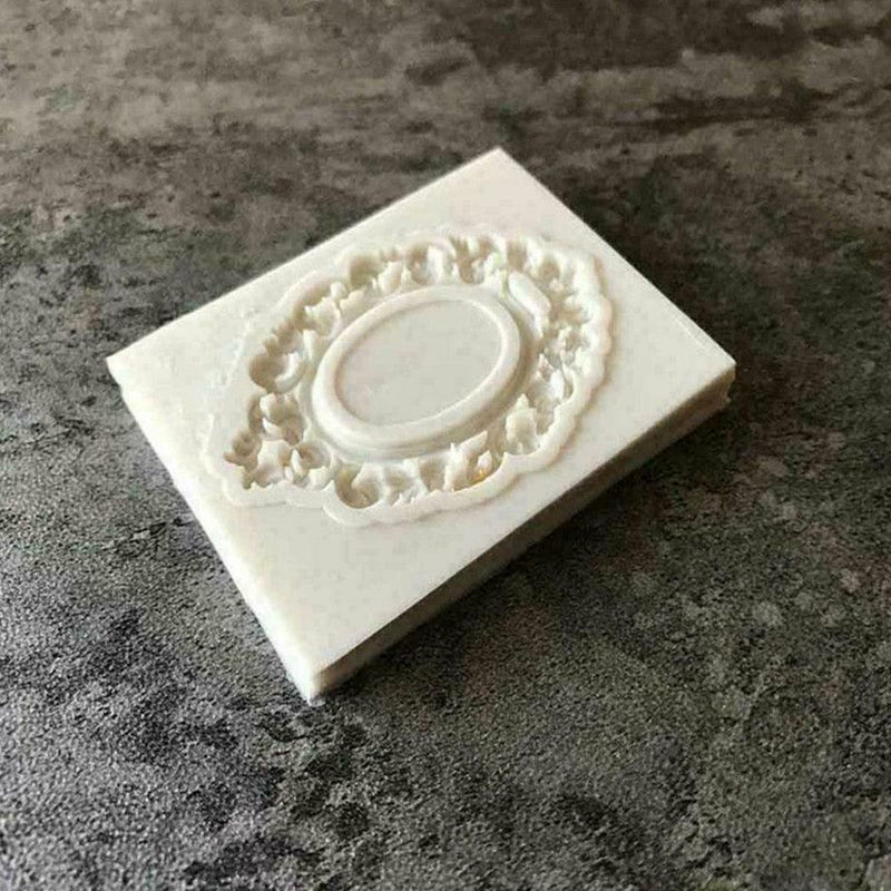 Lace Photo Frame Silicone Mold DIY Fondant Chocolate Cake S2U8 Tool Baking L1R8