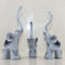 Set mit 3 Elefanten Familien Figuren Tisch Tierstatuen   Dekor