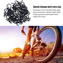 50pcs Bike Brake Inner Cable Tips Crimps Shifter Inner Wire End Cap (Black)