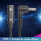 PD USB C Female to Right Angle DC Connector Adapter for Laptop (4.0x1.7mm)