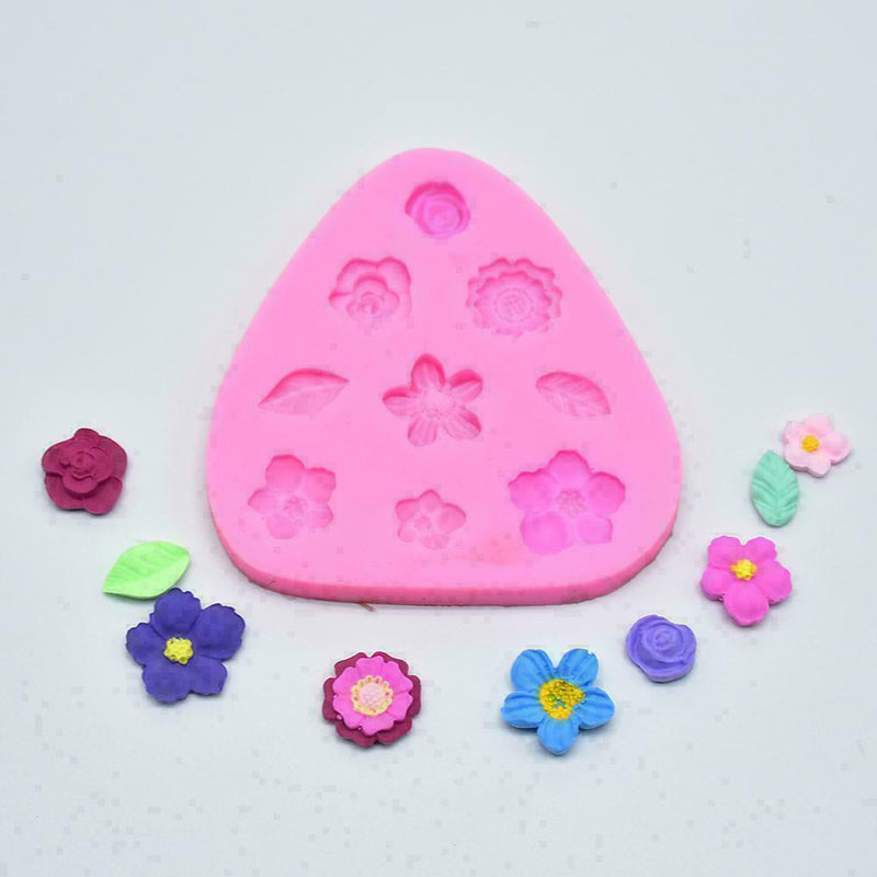 Silicone Flower Petal Leaf Fondant Mold Desser Cake E Hot G 8U8 7Y6T Q9F5