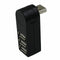 Mini 3 Port USB 2.0 Rotate Splitter HUB High Speed Laptop Expansion R6A9