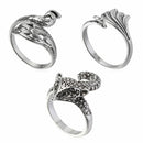Yarn Guides Thimble Finger Wear Sewing Hook Open Ring Crochet Loop Knitted Ring
