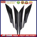 4pcs Front Bumper Splitter Fins Body Spoiler Canards for Car Trunk(Black)