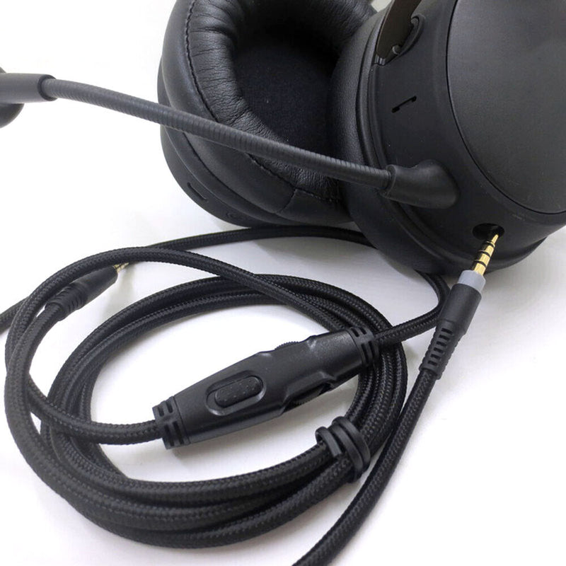 1.5m Headphone Audio Cable Cord Line Replacement with Tuning for HyperX Cloud