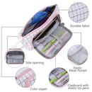 Large Capacity Pouch Holder-Pencil Case Linen Cosmetic Bag with Zipper Newly