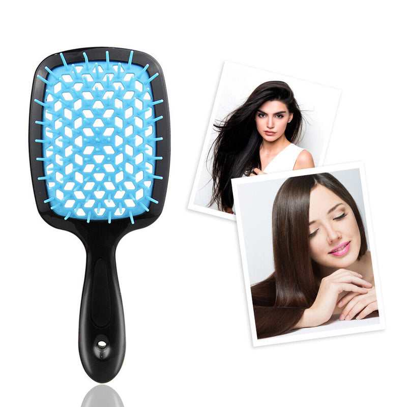 Hollow Airbag Massage Comb Straight Curly Hair Care Styling Brush (Green) Newly