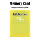 FMCB 1.966 Memory Card for Sony PS2 64MB Free McBoot Console Card (Yellow) Newly