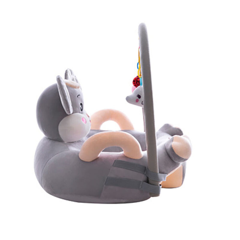 Baby Sofa Support Seat Cover Plush Learning To Sit Chair with Rod (Rat) Newly