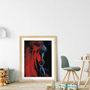 Full Embroidery DIY 14CT Stamped Canvas Art Cross Stitch Ice Fire Kit Ornam