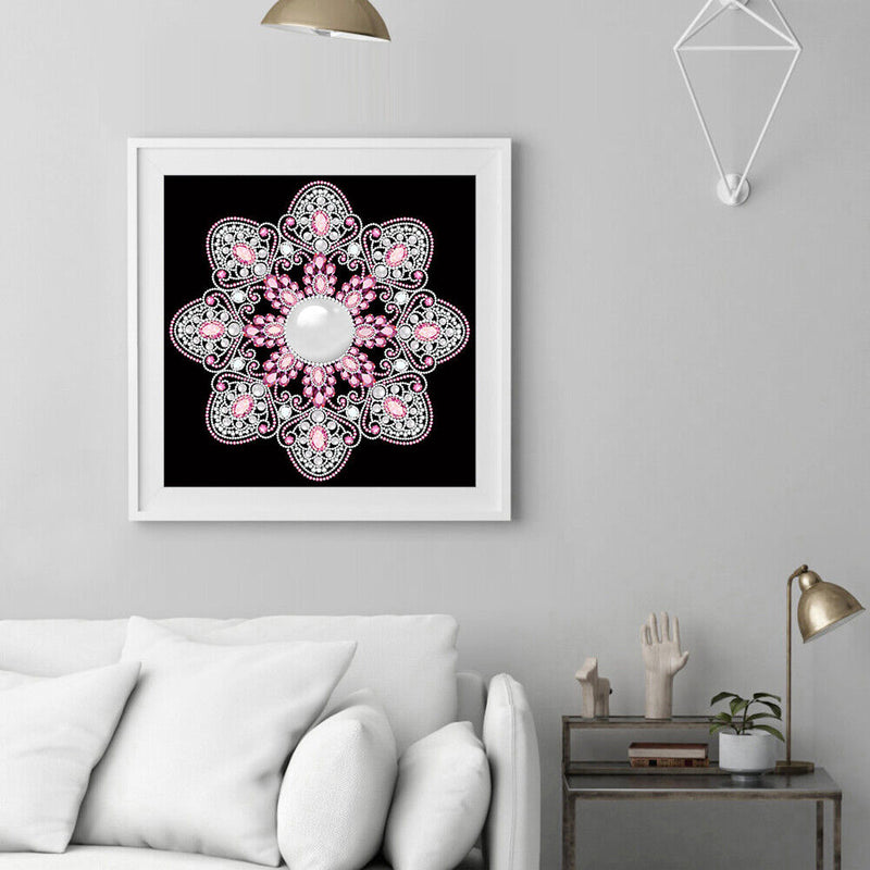 Part Special-Shaped Drill Rhinestone Diamond Painting Datura Handwork Home Decor