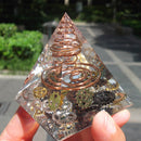 5cm Orgonite Pyramid Heal Chakra Crystal Stone Energy Orgone Generator (E) Newly