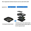 For Raspberry Pi 4 Argon ONE M.2 Expansion Bottom Metal Compatibl Case Fast W7M5