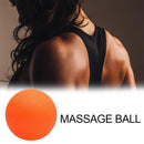 TPE Lacrosse Ball Sports Yoga Muscle Relax Roller Fitness Massage(Orange) Newly