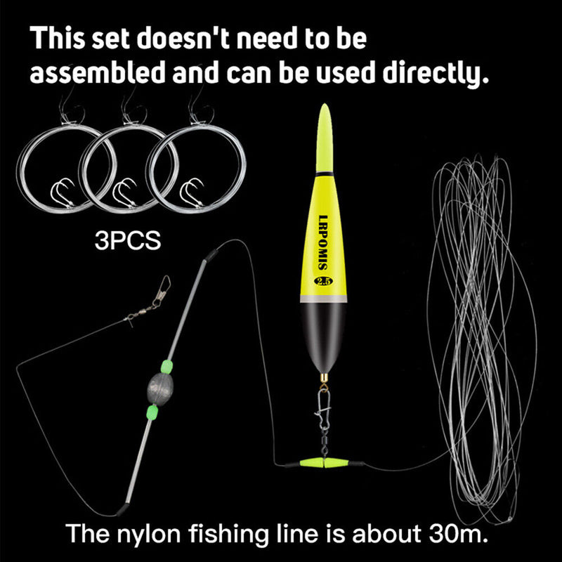 Professional Line Double Hook Connector Electronic Portable Fishing Poot Set