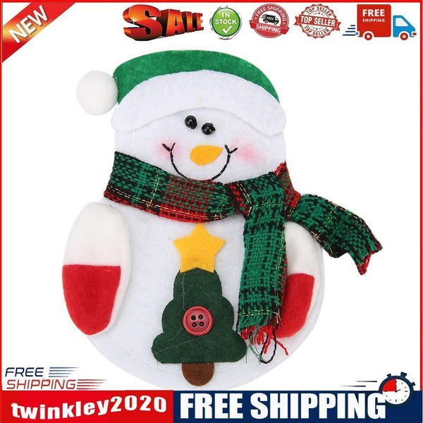 1pc Christmas Snowman Cutlery Bags Dining Table Cutlery(Snowman 1)