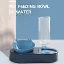 2 in 1 Pet Cat Feeder Bowl Automatic Drinking Water Puppy Bowl (Blue) Newly