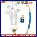 Clear A/C Oil Dye Injector 30ml 2oz with Low Side Quick Coupler 1/4 SAE R-134a