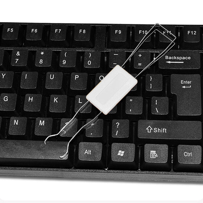 2 in 1 Mechanical Keyboard Key Cap Puller Universal Shaft Remover (White)