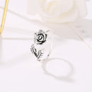 Novelty Girl Open Knuckle Finger Rings Women Adjustable Flower Ring Jewelry