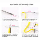 Punch Needle Set 3 Needles 2 Threaders Craft Tool for Embroidery DIY(A+B) Newly