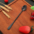 Stainless Steel Long Handle Stirring Ice Spoon Coffee Tea Spoons Home Table
