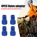 4x Presta to US Bike Tire Valve Adaptor Converter Aluminum Adapter (Blue) Newly