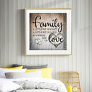 Full Cross Stitch 11CT Counted Family Love Embroidery DIY Handmade Needlework