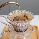 50pcs Pour Over Wave Coffee Drip Filter Paper for Coffee Maker (1-2 Cup)