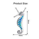 Jewelry Charms Blue Boho Trendy Pendant Necklace Seahorse Animal