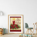 5D DIY Full Round Drill Diamond Paint Christmas Candle Mosaic Rhinestone Drawing