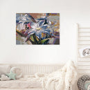 Oil Paint By Numbers Picture DIY Painting Colorful Flower Acrylic Paint Decor