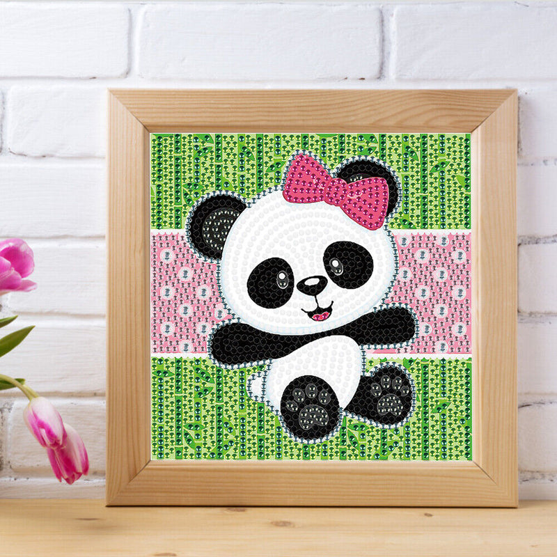 #A 5D DIY Diamond Painting Cartoon Animal Full Round Drill Crystal Kit Art Pictu