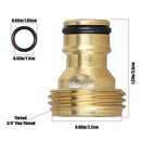 Brass Water Pipe Fit Fitting Adapter Hose Quick Connector Female Male Thread